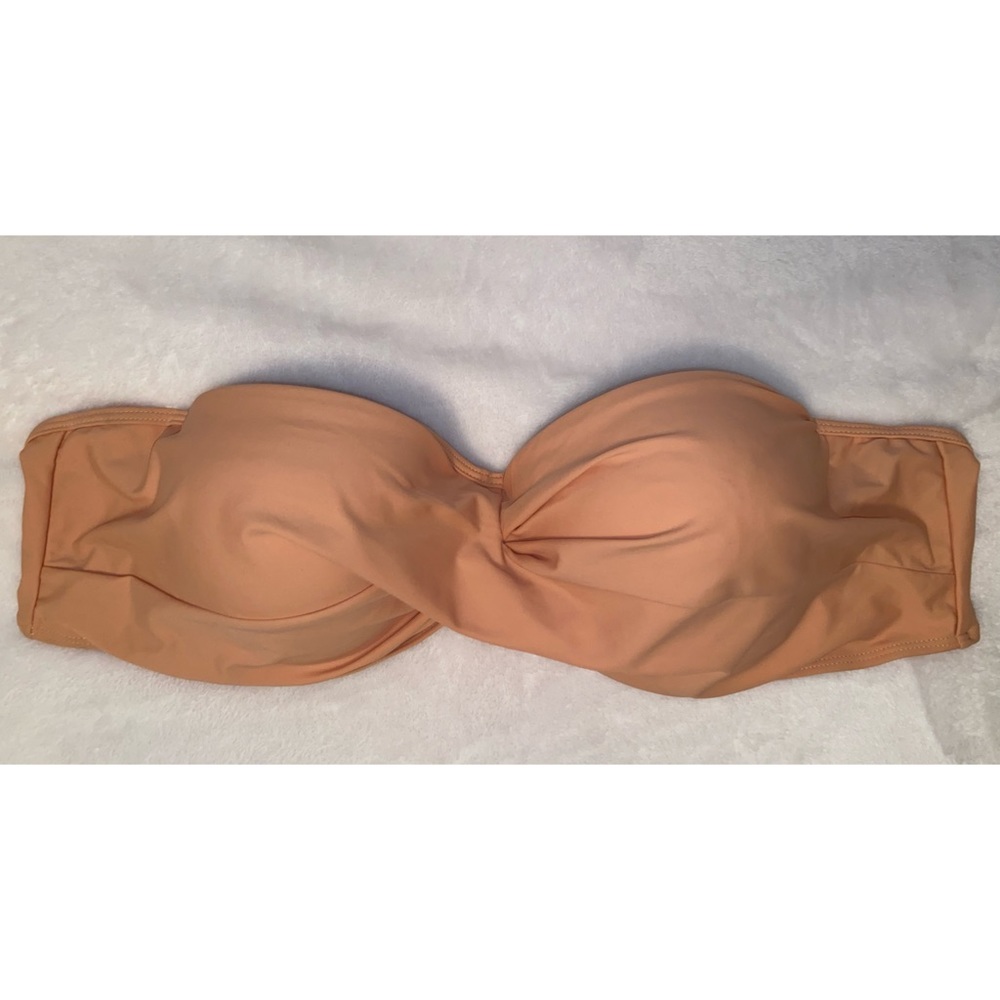 Nude padded swim top